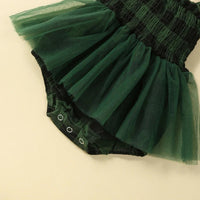 Plaid Tutu Onesie with Bow - The Ollie Bee