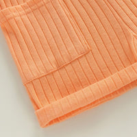 Ribbed Romper with Pockets - The Ollie Bee