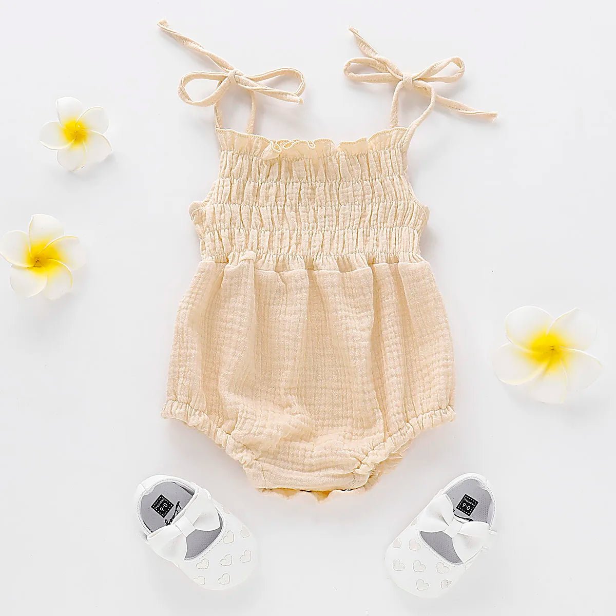 Ruched Bubble Romper - The Ollie Bee