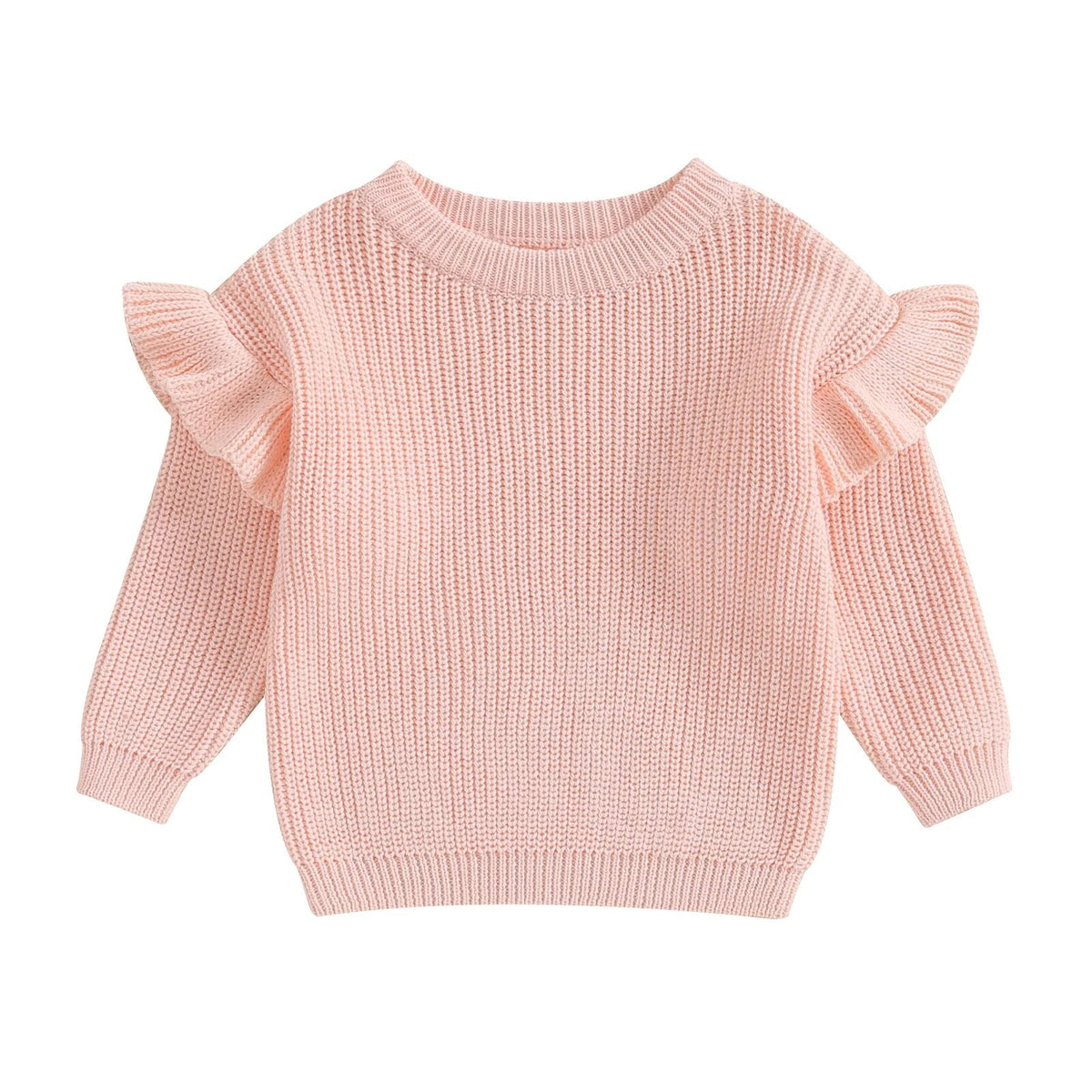 Ruffle Shoulder Sweater - The Ollie Bee