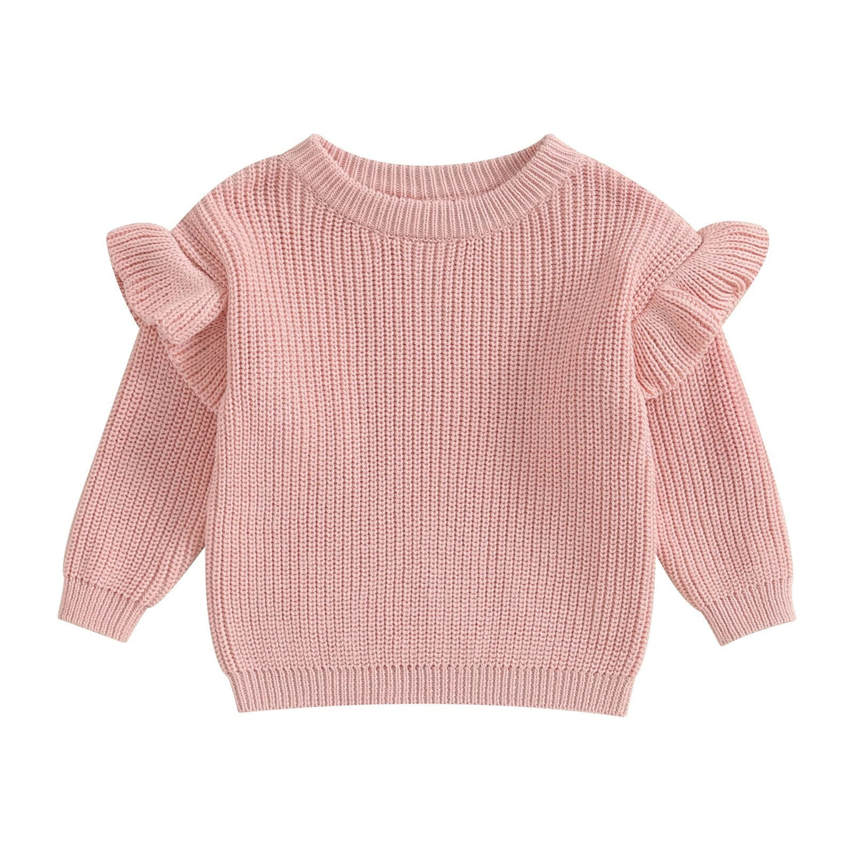Ruffle Shoulder Sweater - The Ollie Bee