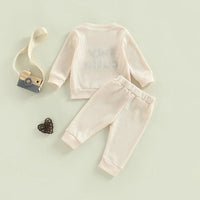 Santa Baby Waffle Sweatsuit - The Ollie Bee