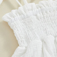 Tie Sleeve Onesie Dress with Bow - The Ollie Bee