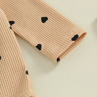 Waffle Hearts Tracksuit and Bow - The Ollie Bee