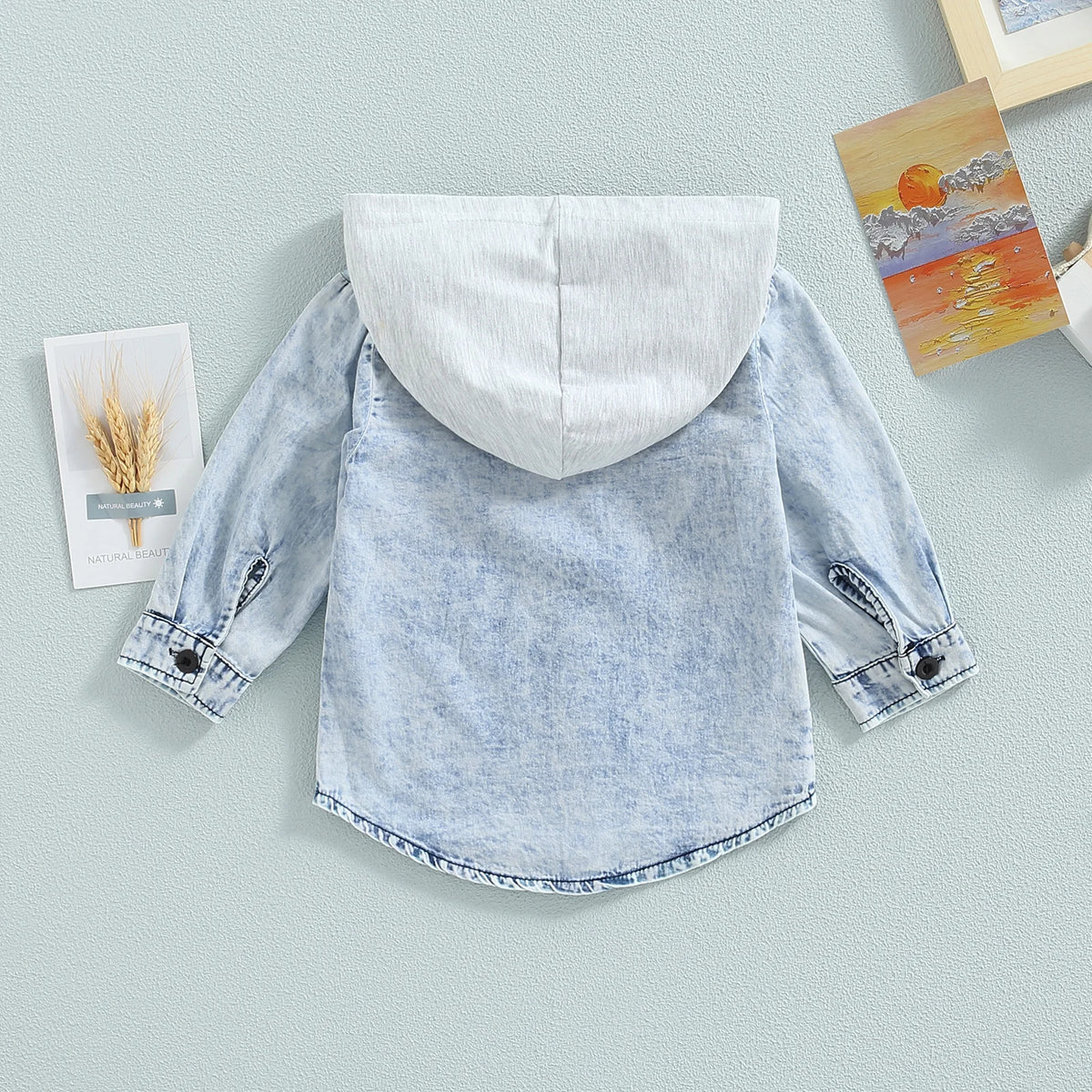 Hooded Denim Overshirt