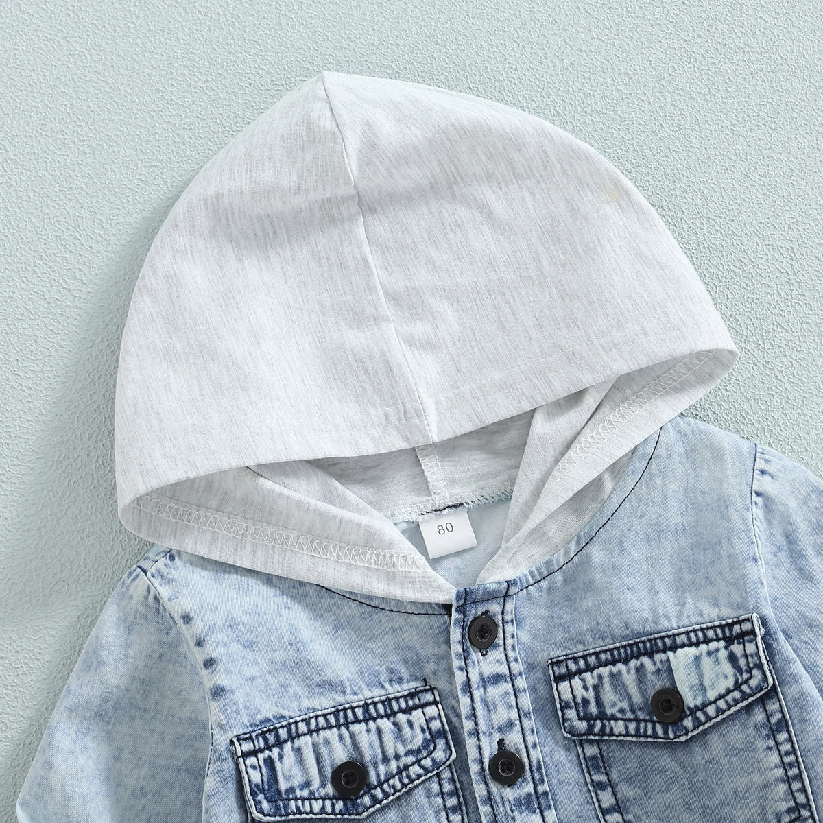 Hooded Denim Overshirt