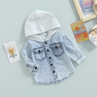 Hooded Denim Overshirt