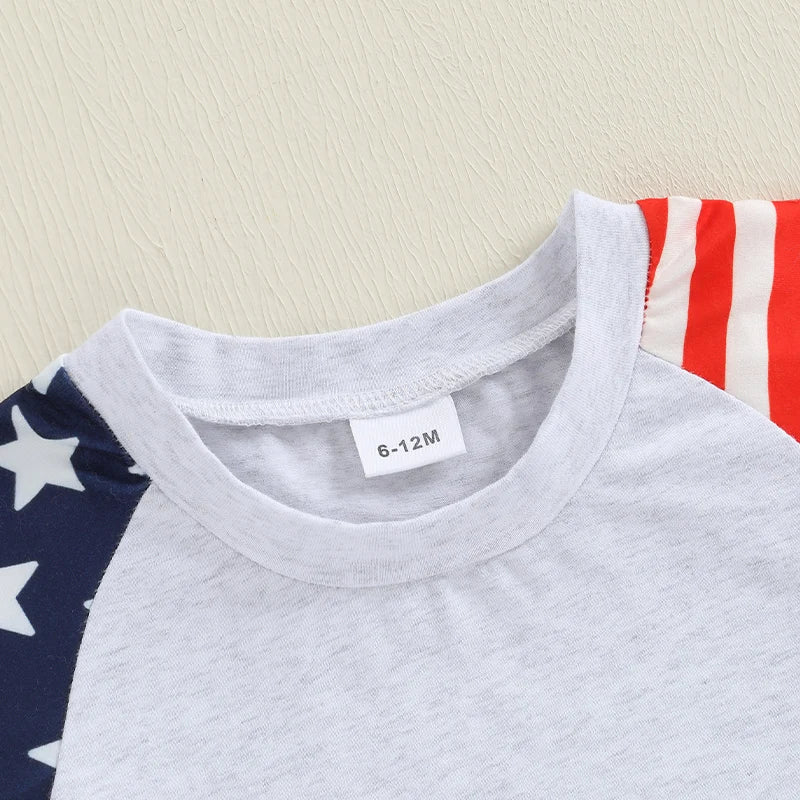 America Tee and Shorts Set - The Ollie Bee