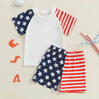 America Tee and Shorts Set - The Ollie Bee