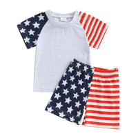America Tee and Shorts Set - The Ollie Bee