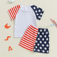 America Tee and Shorts Set - The Ollie Bee