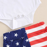 American Babe Ruffle Shorts Set - The Ollie Bee