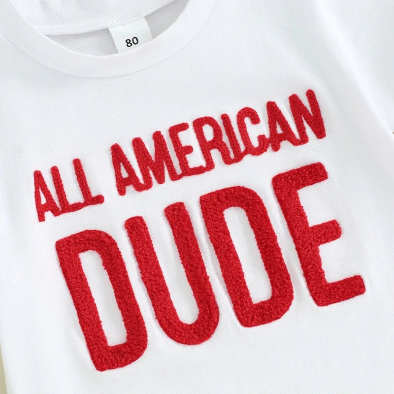 American Dude Embroidered Set - The Ollie Bee