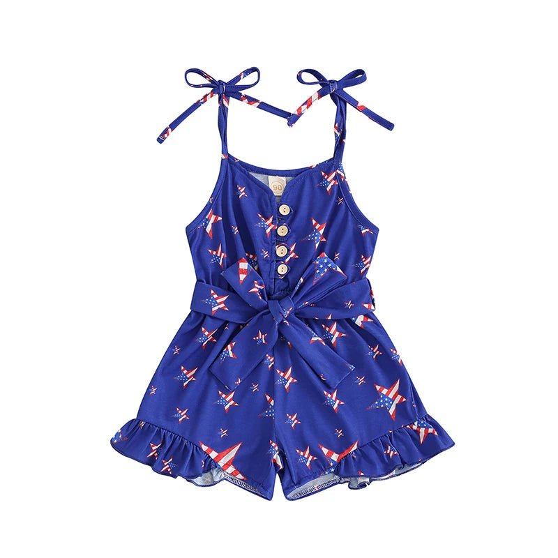American Flag Romper - The Ollie Bee