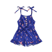 American Flag Romper - The Ollie Bee