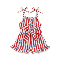 American Flag Romper - The Ollie Bee
