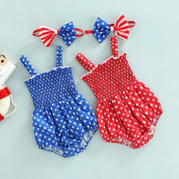 American Stars Onesie and Bow - The Ollie Bee