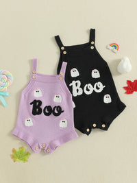 Boo Ghost Knit Romper - The Ollie Bee