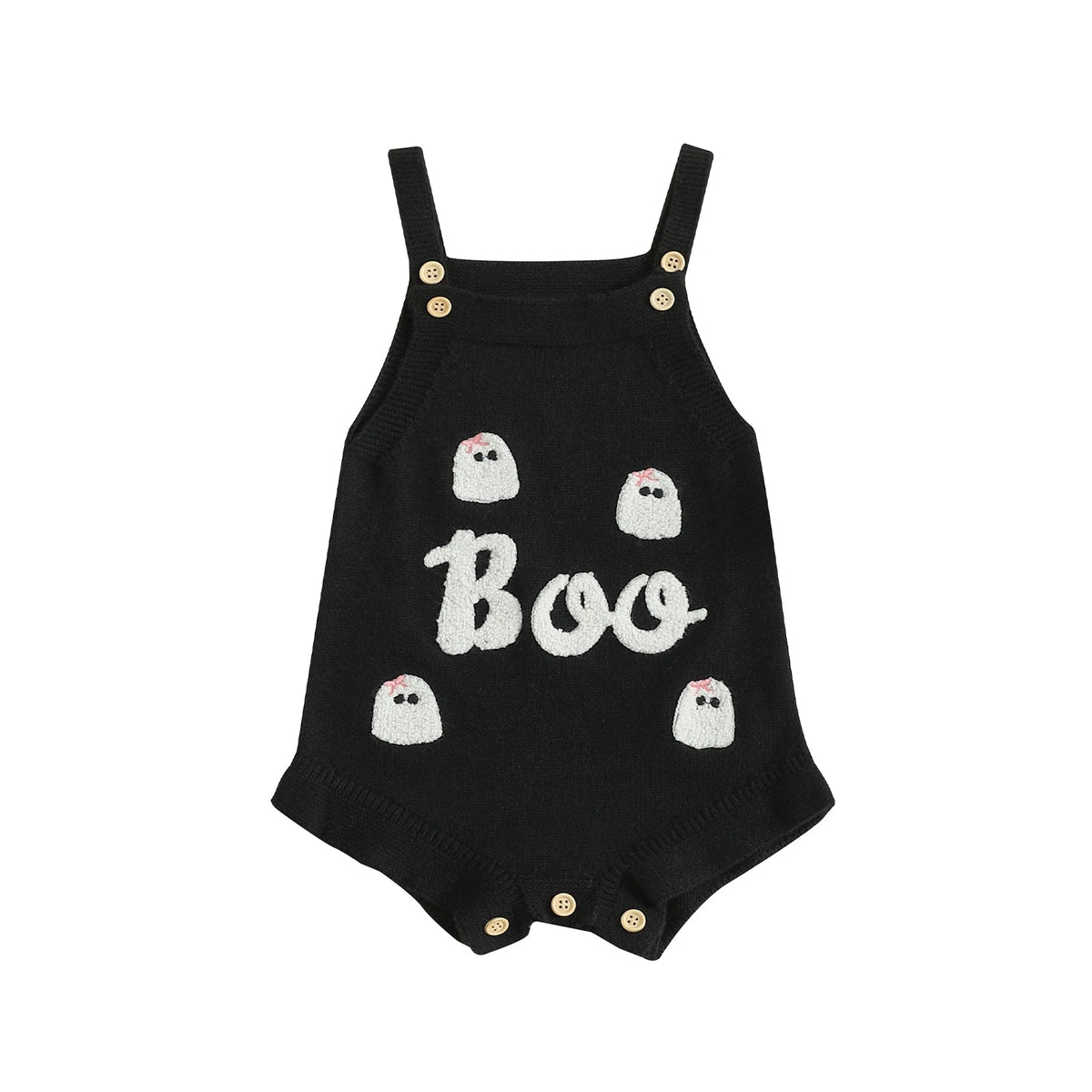 Boo Ghost Knit Romper - The Ollie Bee
