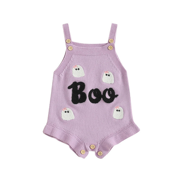 Boo Ghost Knit Romper - The Ollie Bee