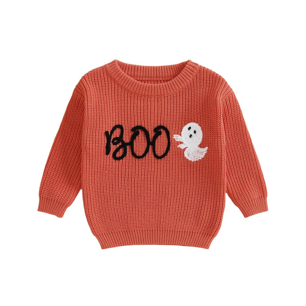 Boo Ghost Knit Sweater - The Ollie Bee