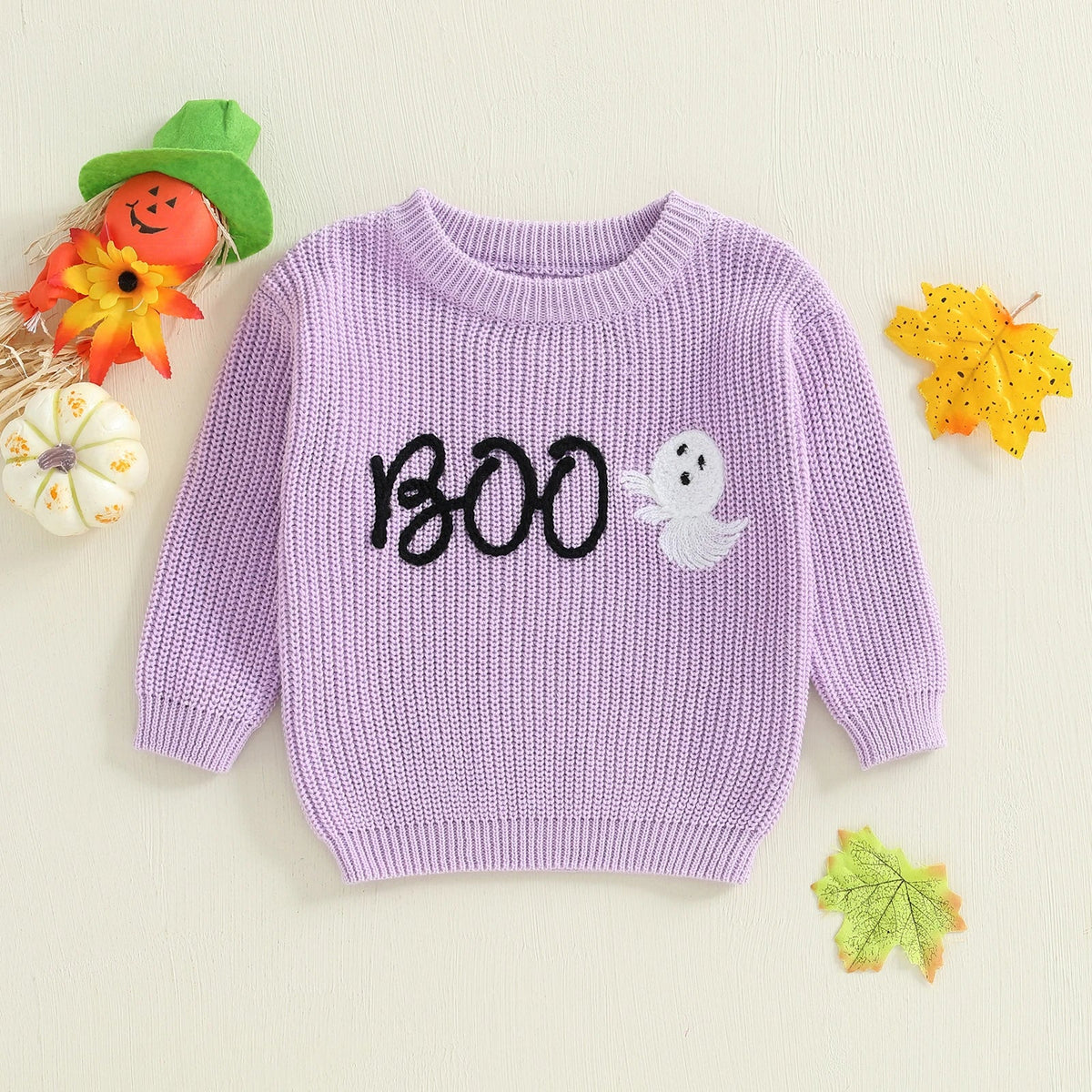 Boo Ghost Knit Sweater - The Ollie Bee