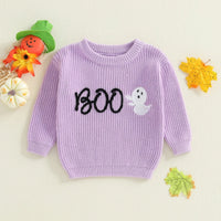Boo Ghost Knit Sweater - The Ollie Bee