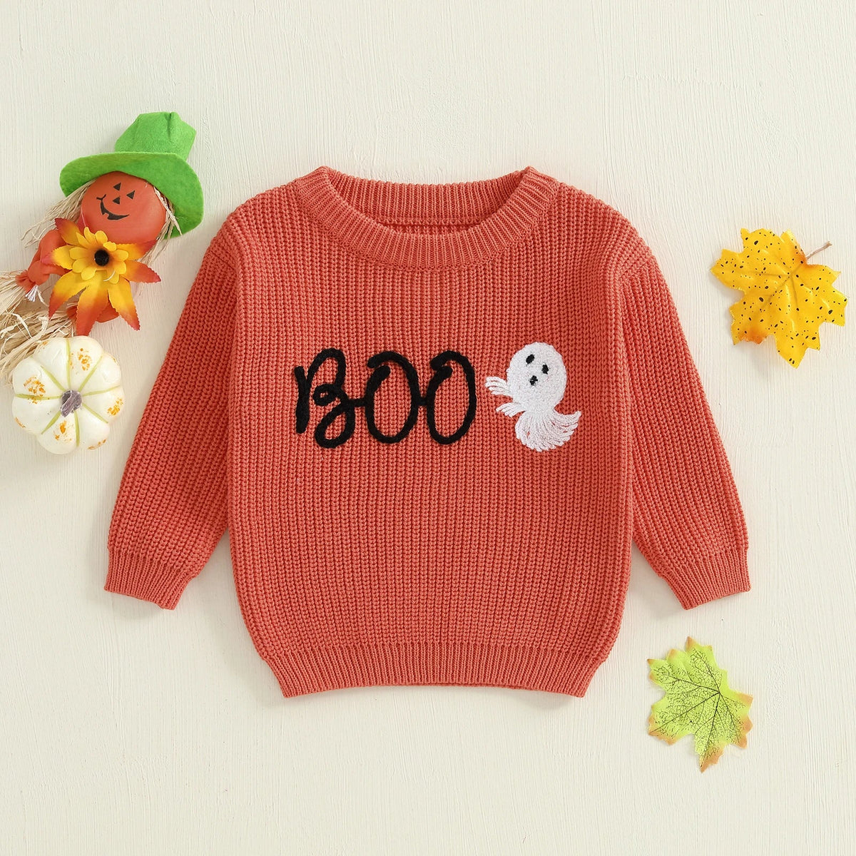 Boo Ghost Knit Sweater - The Ollie Bee