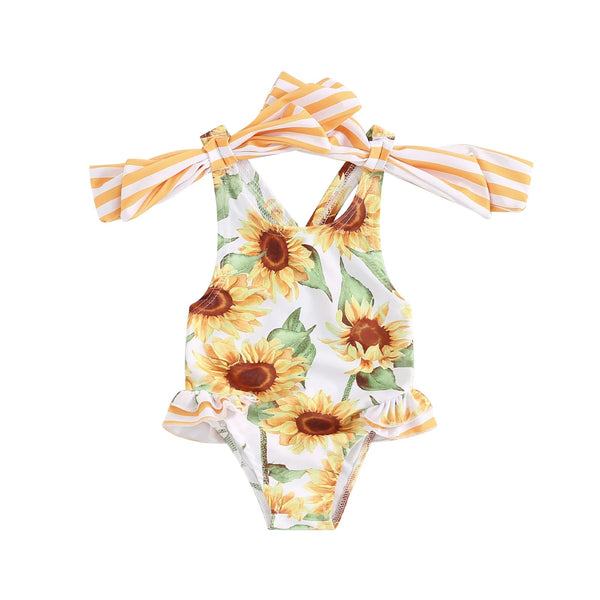 Bowknot Ruffles Swimsuit - The Ollie Bee
