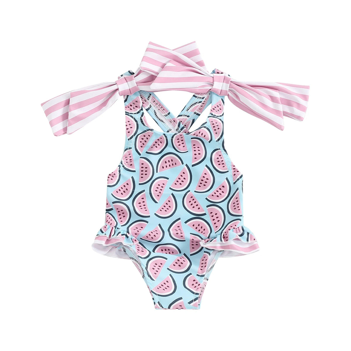 Bowknot Ruffles Swimsuit - The Ollie Bee