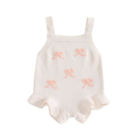 Bows and Buttons Knit Romper - The Ollie Bee