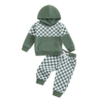 Checkerboard Daze Hoodie Set - The Ollie Bee