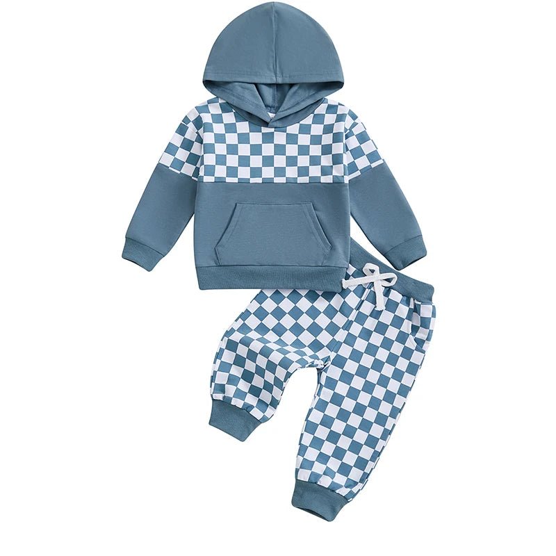 Checkerboard Daze Hoodie Set - The Ollie Bee