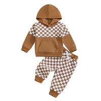 Checkerboard Daze Hoodie Set - The Ollie Bee