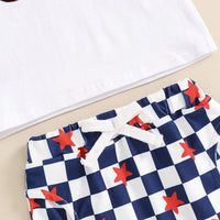 Checkered Stars USA Set - The Ollie Bee