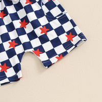 Checkered Stars USA Set - The Ollie Bee