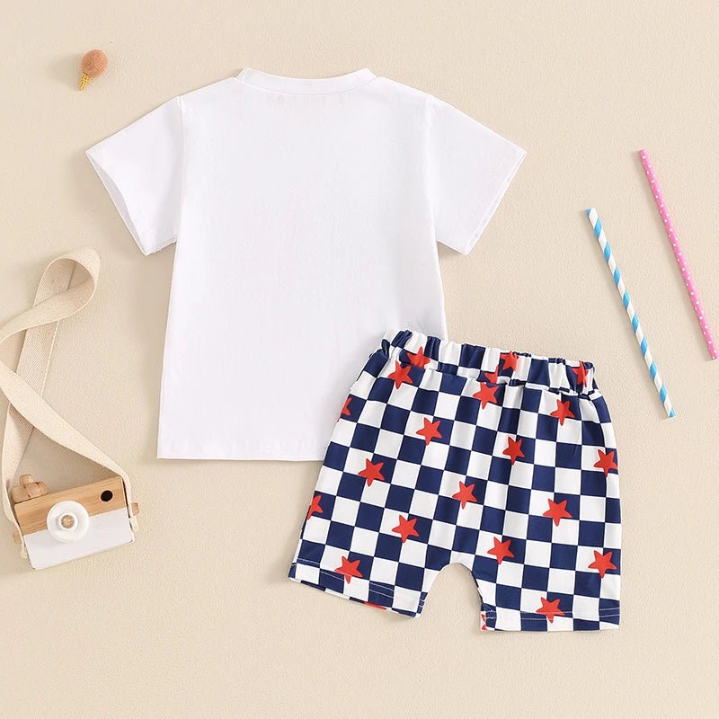 Checkered Stars USA Set - The Ollie Bee