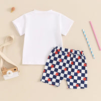 Checkered Stars USA Set - The Ollie Bee