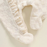 Checkered Terry Cloth Footie Set - The Ollie Bee