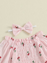 Cherry Picking Bubble Romper - The Ollie Bee
