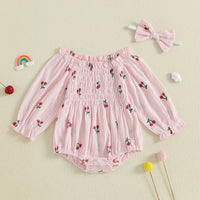 Cherry Picking Bubble Romper - The Ollie Bee