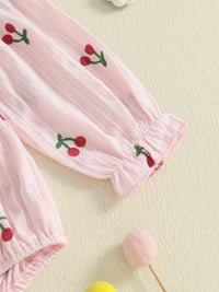 Cherry Picking Bubble Romper - The Ollie Bee