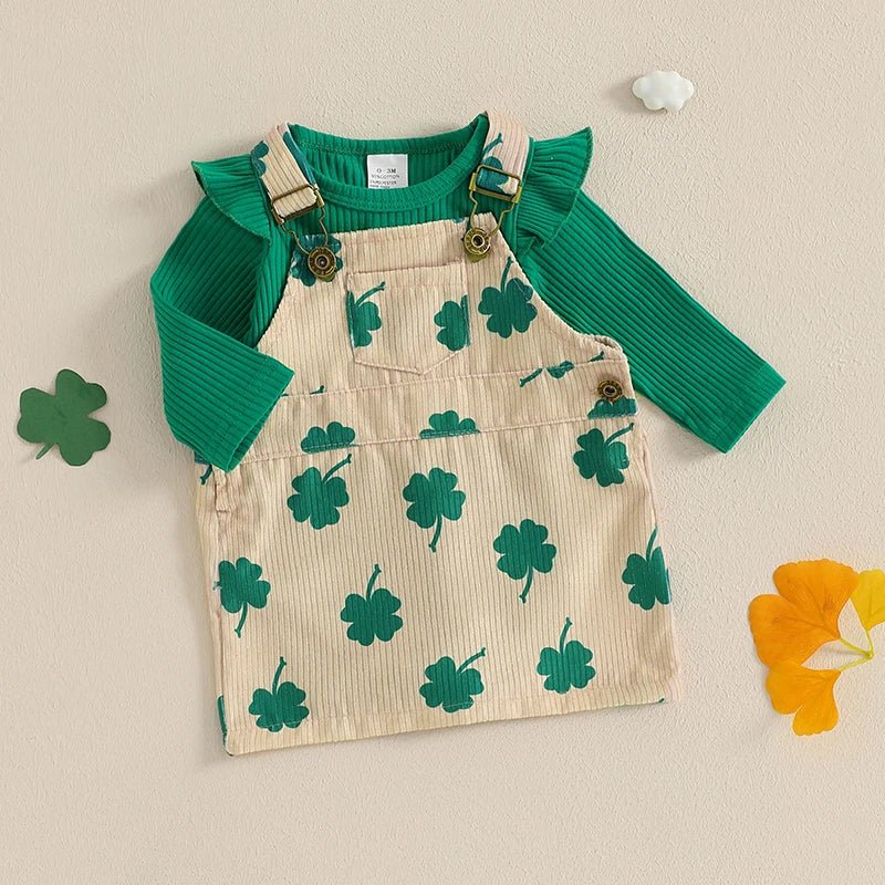 Clover Overall Dress Set - The Ollie Bee