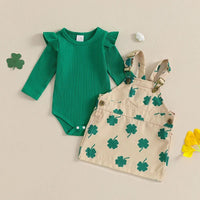 Clover Overall Dress Set - The Ollie Bee