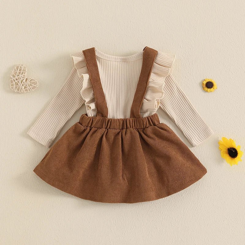 Corduroy Overalls Set - The Ollie Bee