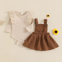 Corduroy Overalls Set - The Ollie Bee