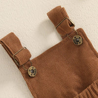 Corduroy Overalls Set - The Ollie Bee