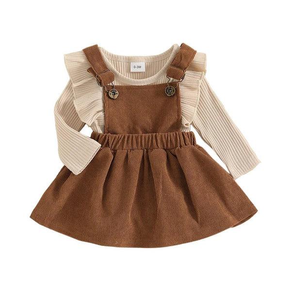 Corduroy Overalls Set - The Ollie Bee