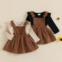 Corduroy Overalls Set - The Ollie Bee