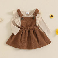Corduroy Overalls Set - The Ollie Bee